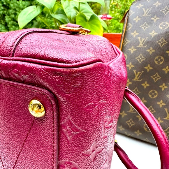 💕AUTHENTIC Louis Vuitton AURORE Monogram Empreinte Speedy BANDOULIERE 25 Bag💕 - Picture 9 of 14